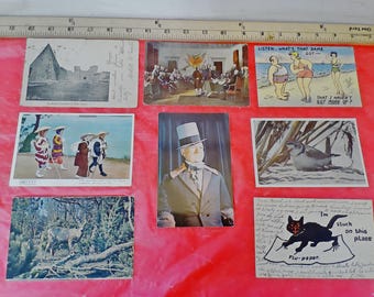 Vintage Postcards, Various Postcards with Different Scenes, 1930/40/50's