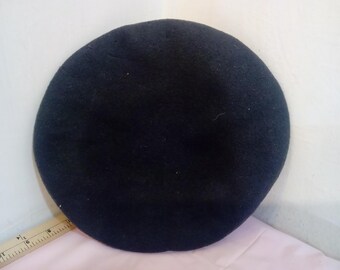 Vintage Beret, Military Dark Blue Beret by J. Compton, Sons, & Webb, Size 7 3/8, 1963