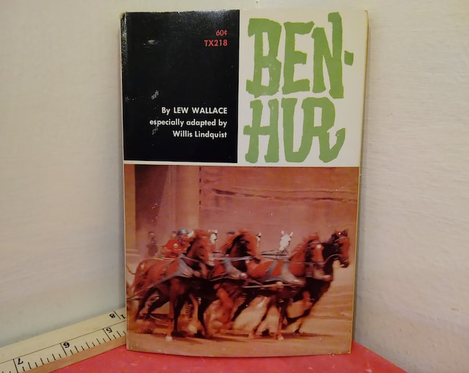 Vintage Softcover Book, Ben-Hur, Ben Wallace, Scholastic Book Services, 1969