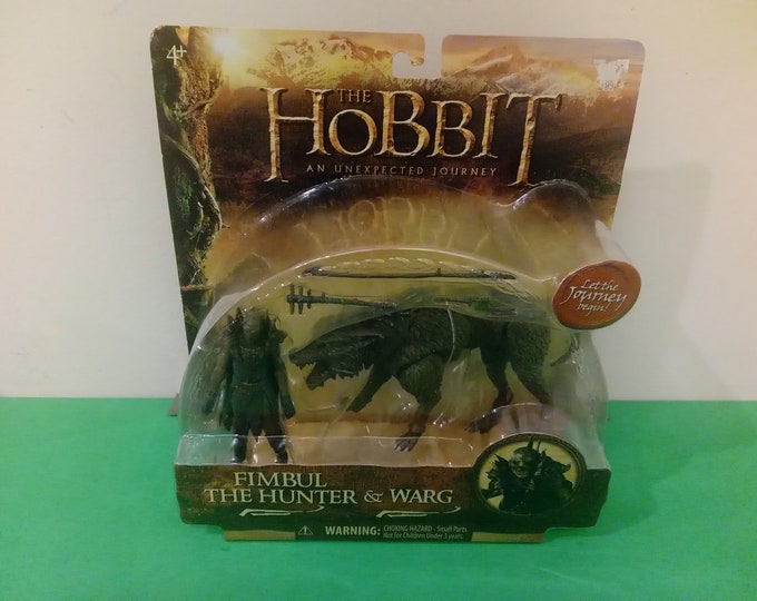 The Hobbit an Unexpected Journey, Action Figure Fimbul the Hunter & Warg, 2012