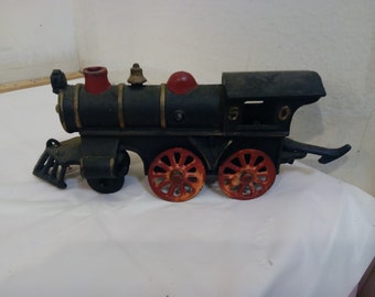 Vintage Cast Iron Toy, Cast Iron Locomotives, Cast Iron Train Engines, Cast Iron Train Bank