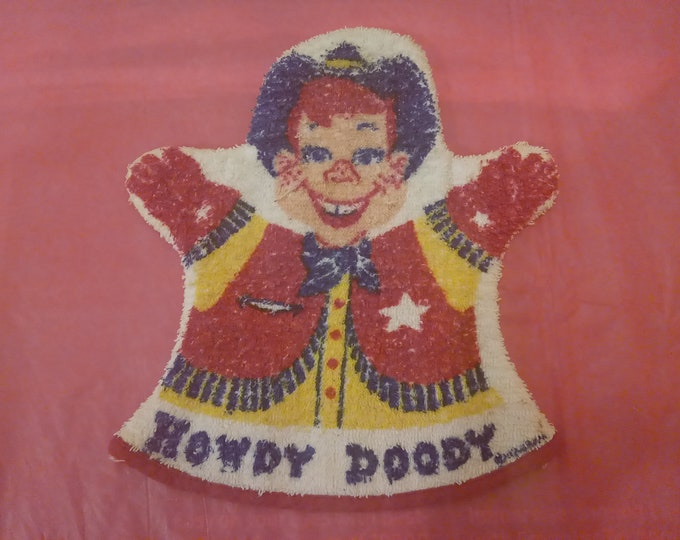 Vintage Howdy Doody Terry Cloth Hand Puppet, 1950's#