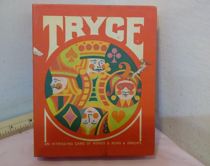 Vintage Card Games, Tryce, Rook, Flinch, Bingo Travel Set, and Euchre, 1970's