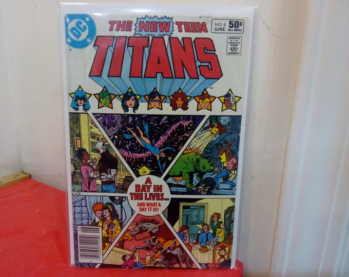 Vintage DC Comic Books, The New Teen Titans, Various Issues, 1980's