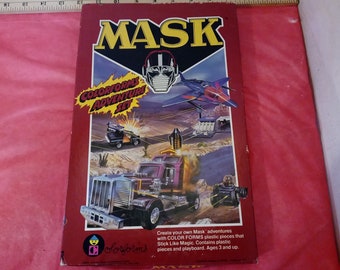 Vintage Colorform Play Set, Mask Colorform Play Set by Kenner, 1985