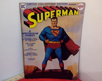 Vintage Comic Book, Limited Collector's Edition presents Superman by DC Comics, Oversized Comic, 1974