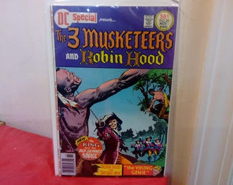 Vintage DC Comic Books, DC Special Presents "The Three Musketeers and Robin Hood", 1980's