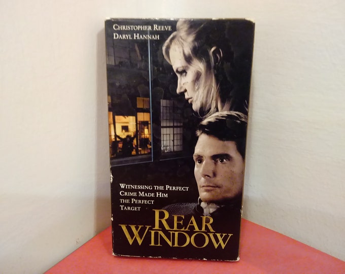 Vintage VHS Movie Tape, Rear Window, Christopher Reeve, 1999~
