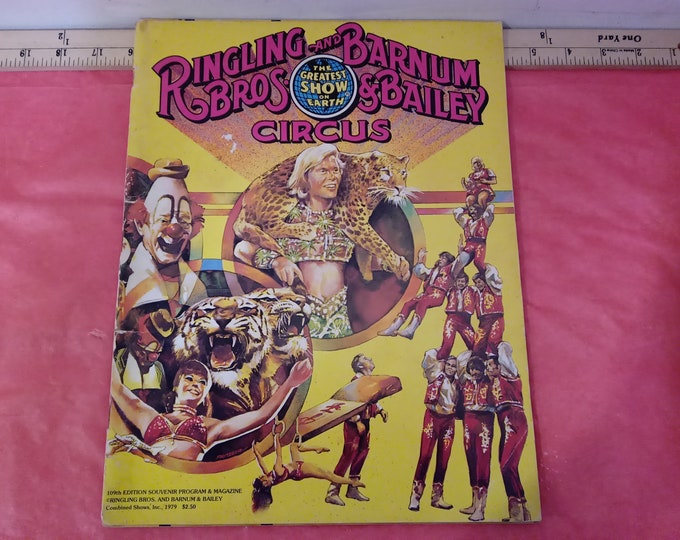 Vintage Circus Program/Magazine, Ringling Bros. and Barnum Bailey Circus Programs/Magazines, Various Years, 1970's-1980's#