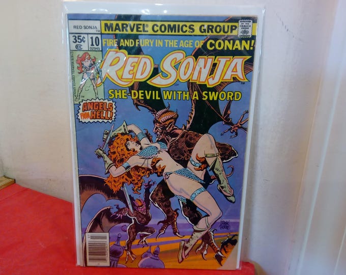 Vintage Marvel Comic Books, Red Sonja "She-Devil with a Sword", 1970's