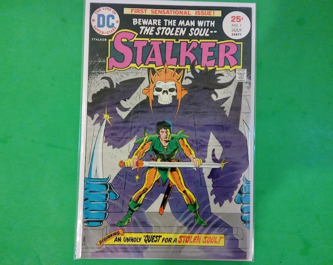 Vintage DC Comic Books, Stalker #1, #2, and #4, 1975