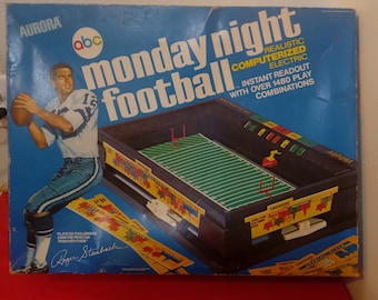 Vintage Board Game, Monday Night Football with Roger Staubach by Aurora Games, 1972#