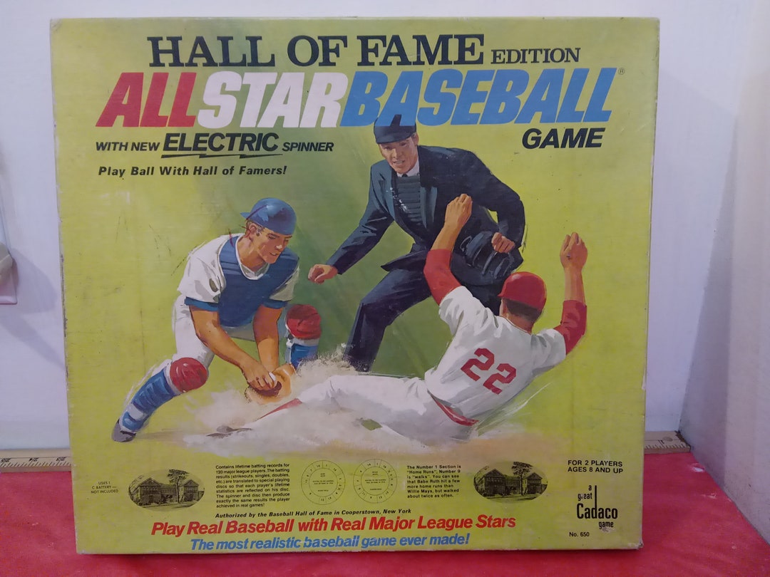 Vintage Baseball Game, Hall of Fame Edition "all Star Baseball Game ...