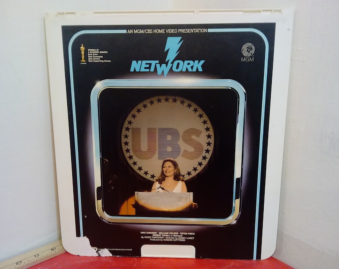 Vintage Video Disc Movie, Network by MGM/CBS Home Video Discs, 1980's