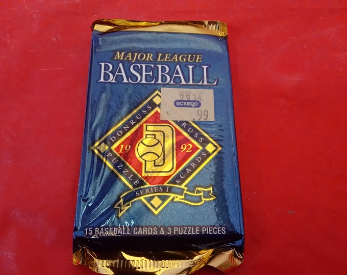 Vintage Baseball Cards, Donruss "Major League Baseball Cards and Puzzle Cards", 1992