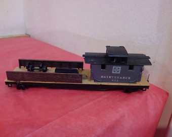 Vintage Plastic HO Scale Train Cars, Great Northern, Santa Fe, Reading, Virginian, Union Pacific, Maintenance Car, Chessie System, and More