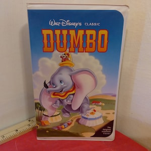 Vintage VHS Movie Tape, Walt Disney Classic Black Diamond &quot;Dumbo&quot;, 1991