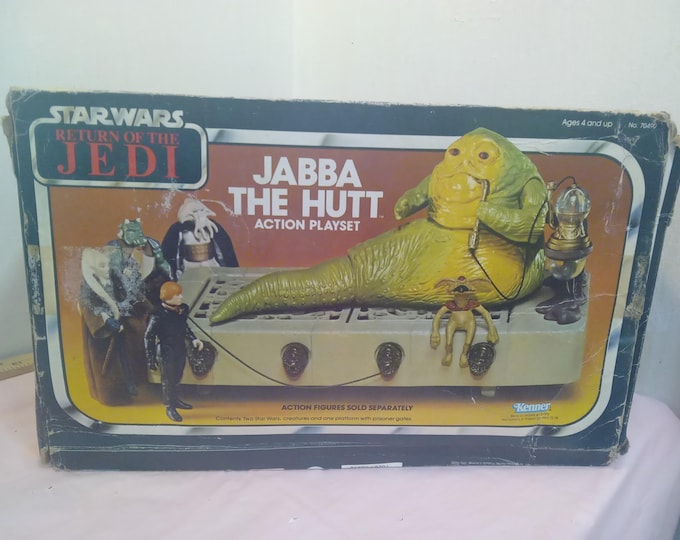 Vintage Action Playset, Star Wars "Return of the Jedi" Jabba the Hutt Action Playset by Kenner, Brand new in Box, 1983#