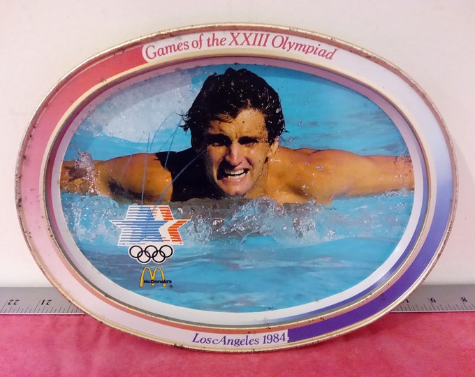 Vintage McDonald's Summer Olympics Tray, Swim Stadium, 1984#