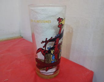 Vintage Collector Glass, Hanna Barbera Productions Pepsi Collector Glass, The Flintstones, 1977
