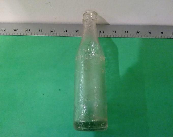 Vintage Big Frosty Embossed 6 1/2 oz Bottle by Coca Cola, 1930's