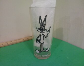 Vintage Looney Tunes Pepsi Collector Series Glass, Bugs Bunny, 1973