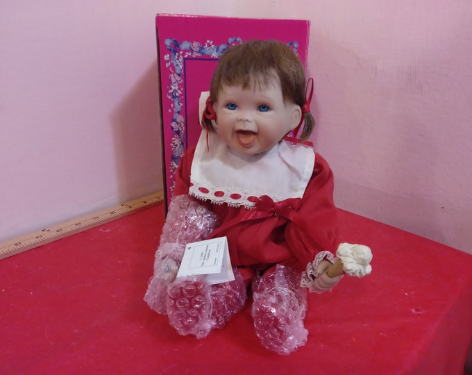 Vintage Porcelain Doll, The Ashton Drake Galleries Happiness Is "Ice Cream", 1993