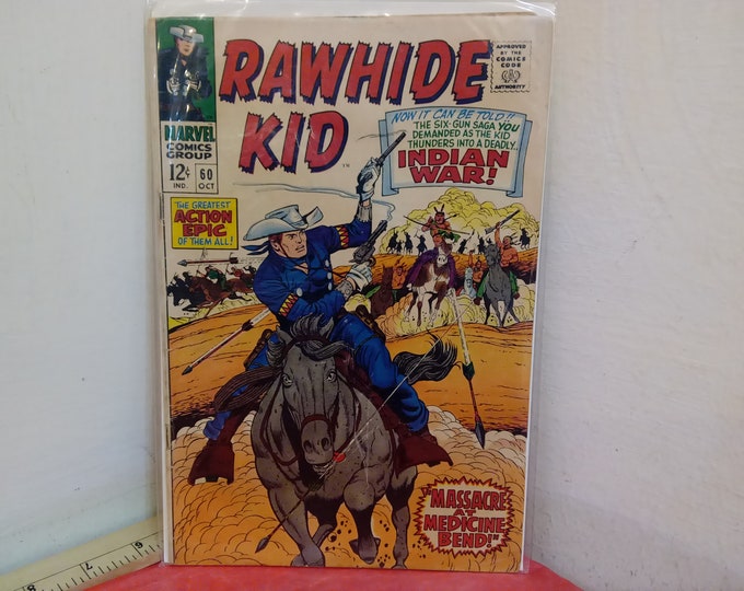 Vintage Comic Book, Marvel Comic Book "Rawhide Kid", .12 Cent Comics, 1960's