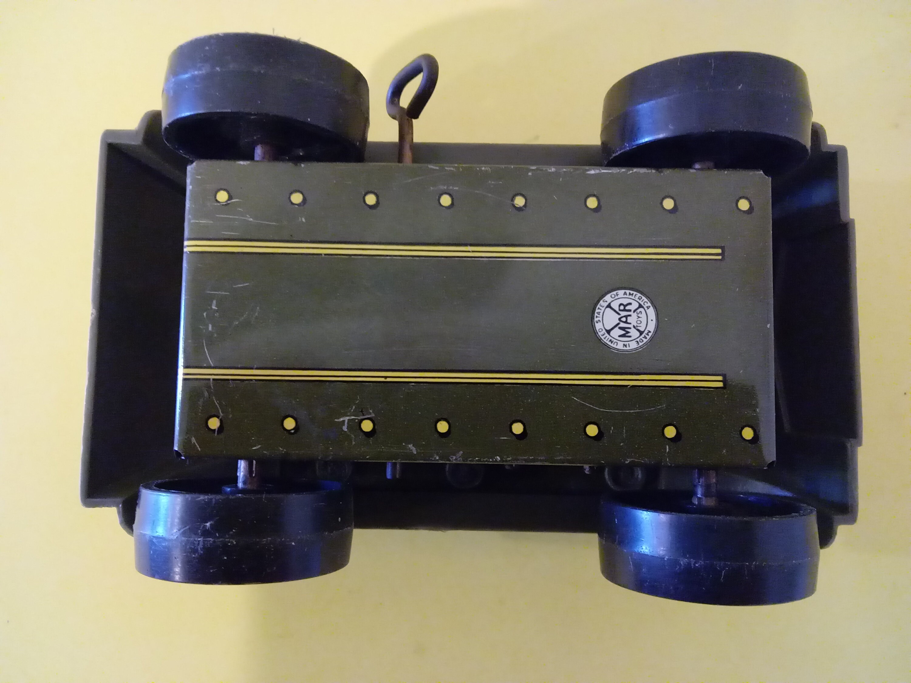 Vintage Marx Windup Toy Tank, Army Military, 1960's