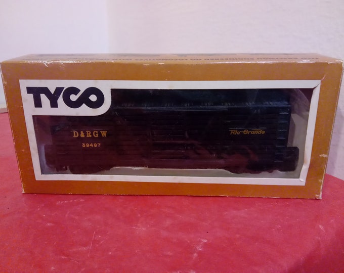 Vintage Model Train, Tyco HO Scale Stock Car Rio Grande D&RGW 39497