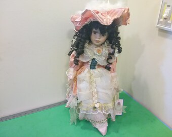 Vintage Goldenvale Collection Porcelain Doll 17" (Gloria)