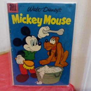 Vintage Dell Comic Books, Walt Disney Comics, Walt Disney Present, Donald Duck, and Mickey Mouse, 1960's