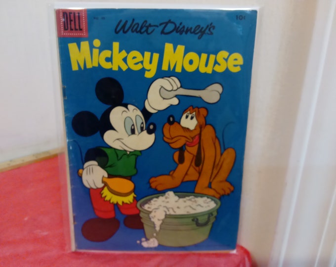 Vintage Dell Comic Books, Walt Disney Comics, Walt Disney Present, Donald Duck, and Mickey Mouse, 1960's