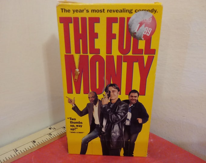 Vintage VHS Movie Tape, The Full Monty, Tom Wilkinson, 1997~