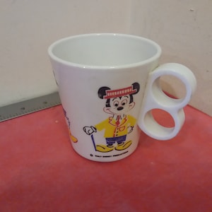 Vintage Walt Disney Productions, Donald Duck & Mickey Mouse Cup by Eagle