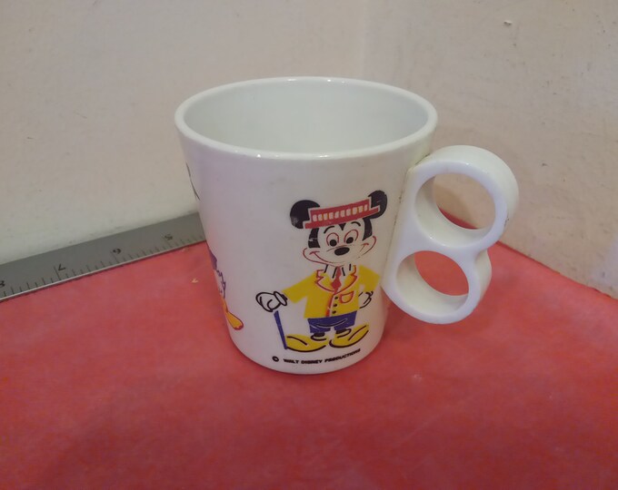 Vintage Walt Disney Productions, Donald Duck & Mickey Mouse Cup by Eagle
