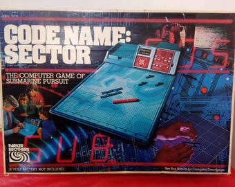 Vintage Electronic Game, Code Name: Sector "The Computer Game of Submarine Pursuit" by Parker Brothers, 1972