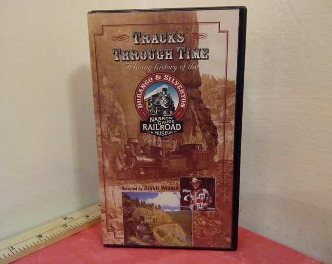 Vintage VHS Tape, Tracks Through Time A Living History of the Durango & Silverton Railroad, 1999~