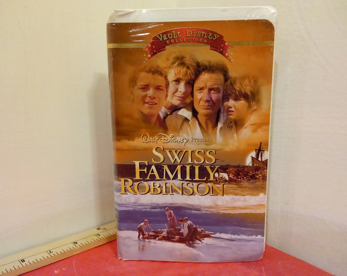 Vintage VHS Movie Tape, Swiss Family Robinson, Walt Disney Collection