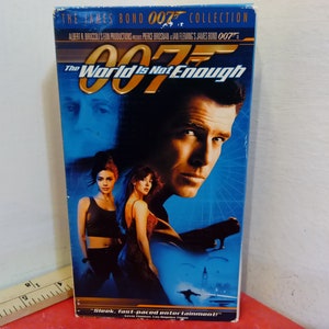 Vintage VHS Tapes, James Bond, Starring Pierce Brosnan or Timothy Dalton