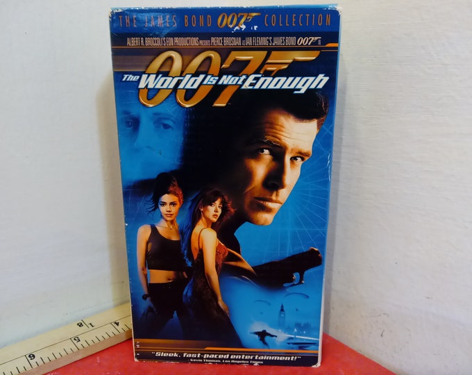 Vintage VHS Tapes, James Bond, Starring Pierce Brosnan or Timothy Dalton