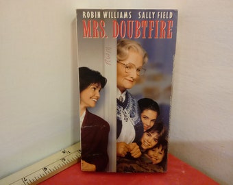 Vintage VHS Movie Tape, Mrs. Doubtfire, Robin Williams, 1994