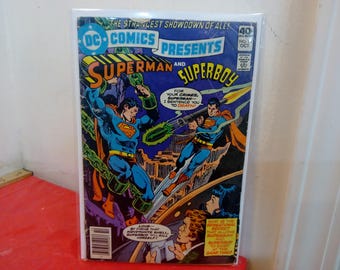 Vintage DC Comic Books, DC Comics Presents "Superman and Superboy", 1970's