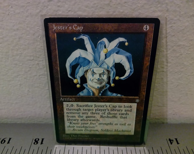 Vintage Magic the Gathering Card, Jester's Cap, Ice Age, 1995