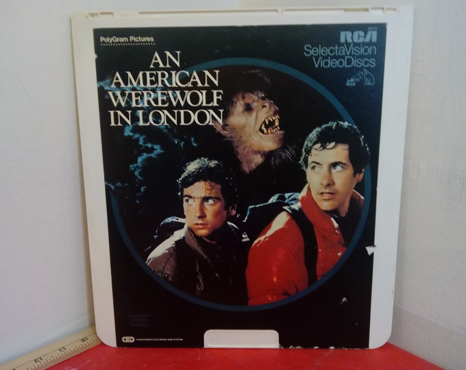 Vintage Video Disc Movie, An American Werewolf in London by RCA Select Vision Video Discs, 1980's