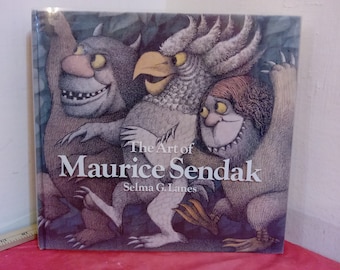 Vintage Hard Cover Book, The Art of Maurice Sendak by Selma G. Lanes, 1980