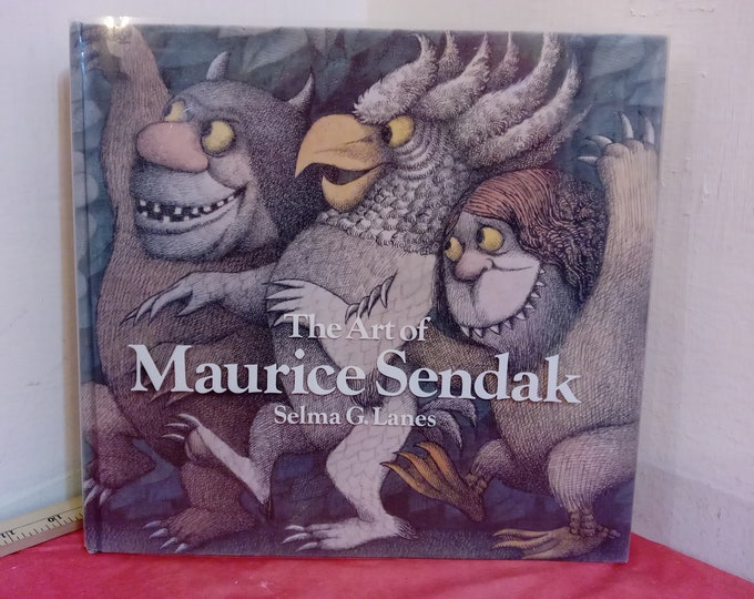 Vintage Hard Cover Book, The Art of Maurice Sendak by Selma G. Lanes, 1980