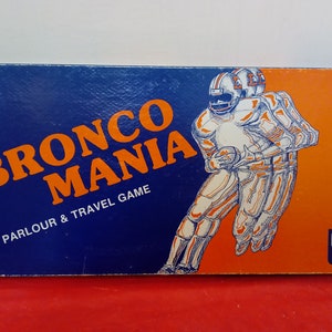 Vintage Boardgame, Bronco Mania Parlour and Travel Game by T. Landis, 1979#