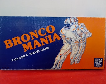 Vintage Boardgame, Bronco Mania Parlour and Travel Game by T. Landis, 1979#