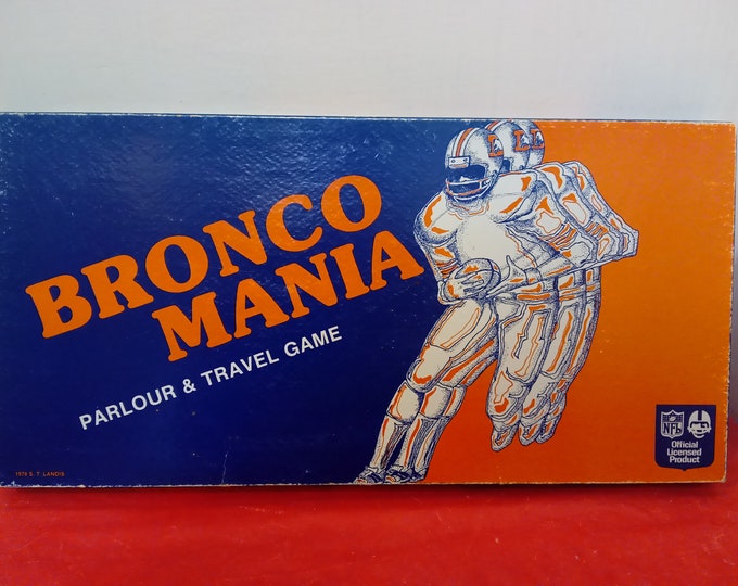 Vintage Boardgame, Bronco Mania Parlour and Travel Game by T. Landis, 1979#